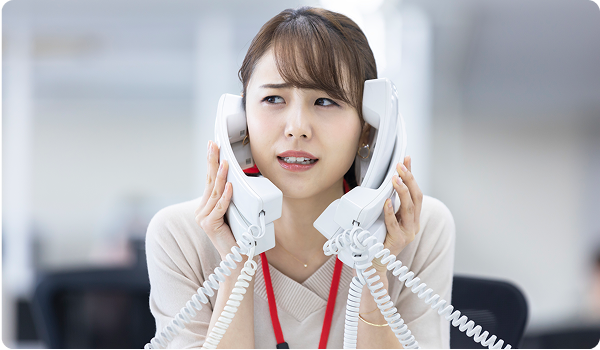 従業員からの問い合わせの手間