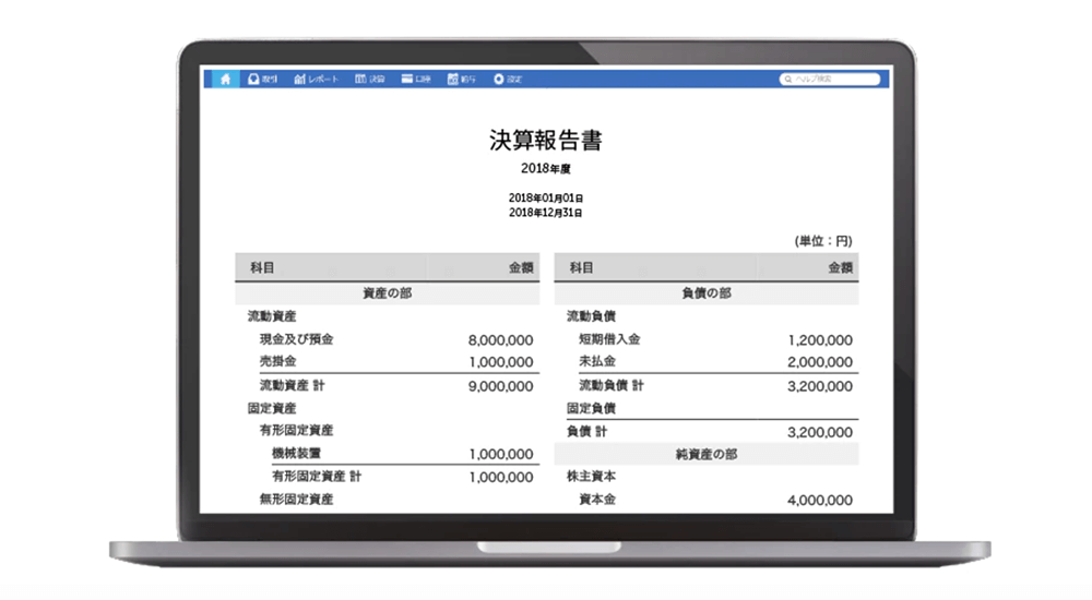 収支決算書(決算報告書)