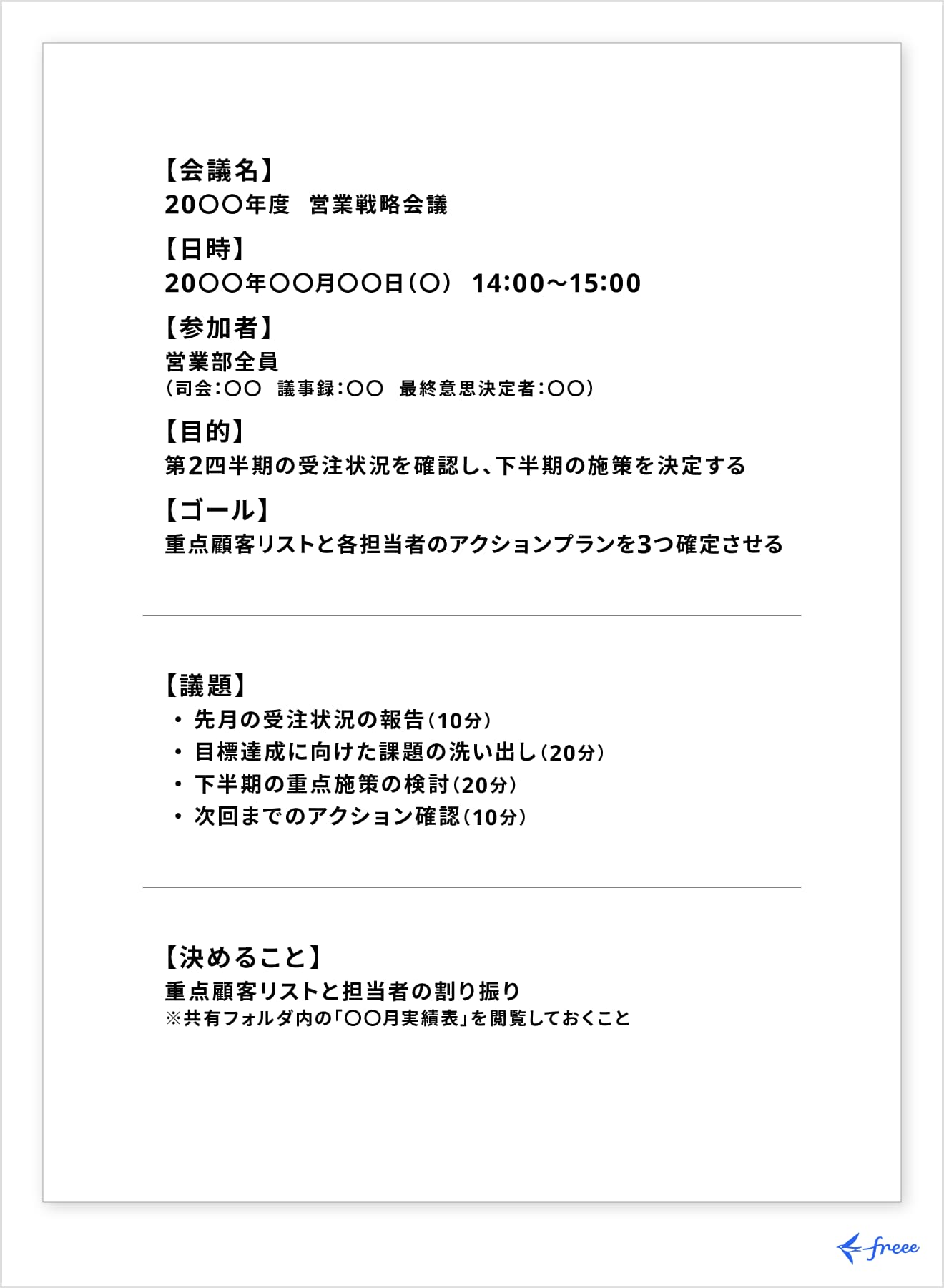 具体的な書き方