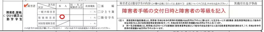 「特別障害者」の場合