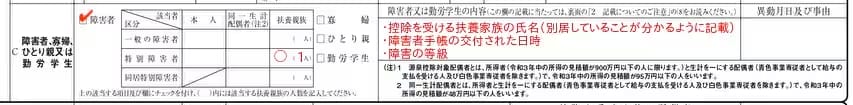 「特別障害者」で別居している場合