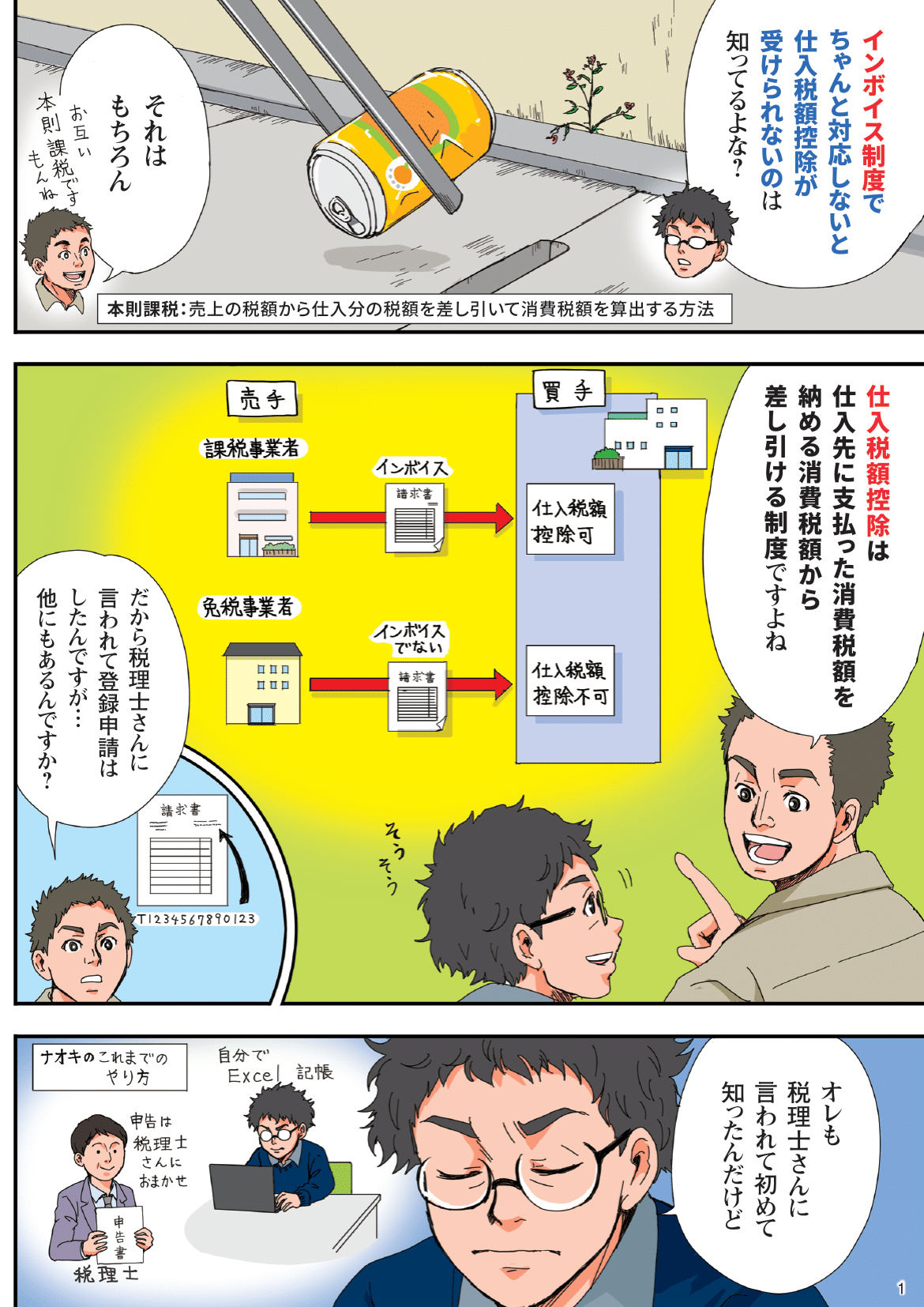 インボイス制度や電子帳簿保存法への対応方法を漫画で解説 2ページ目