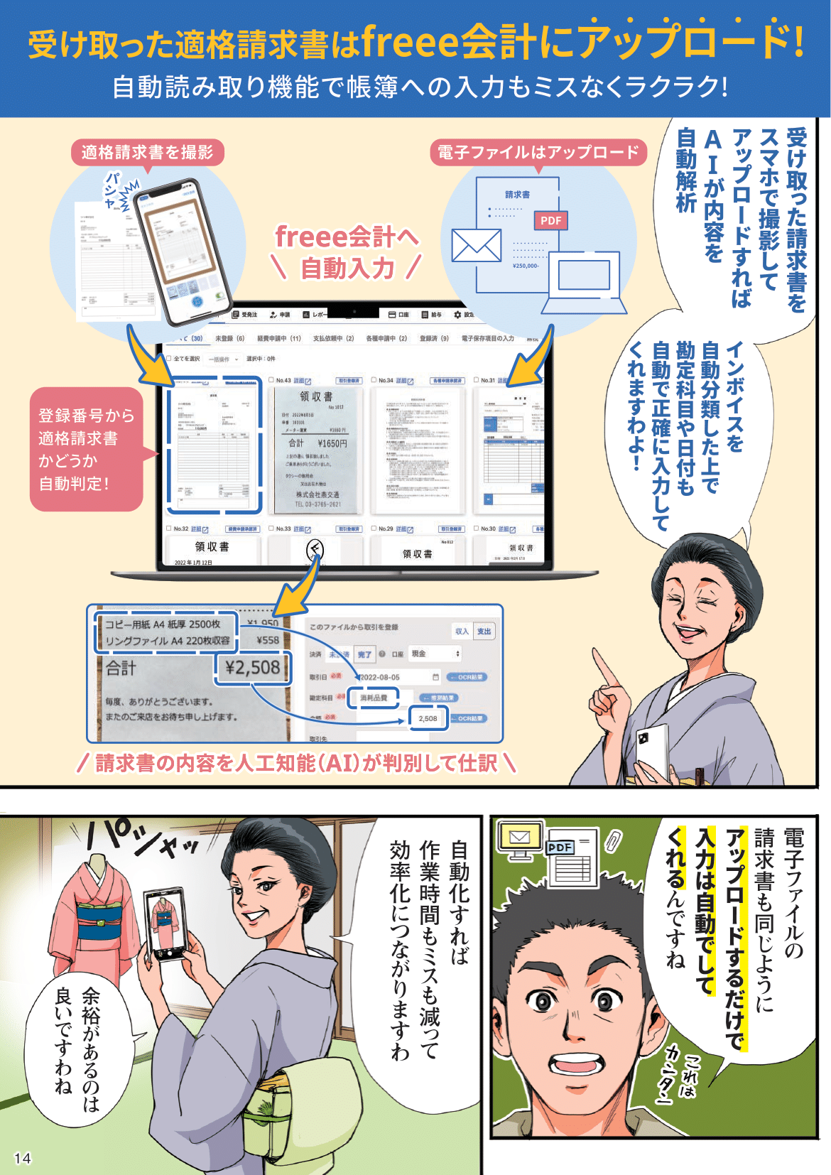 インボイス制度や電子帳簿保存法への対応方法を漫画で解説 15ページ目