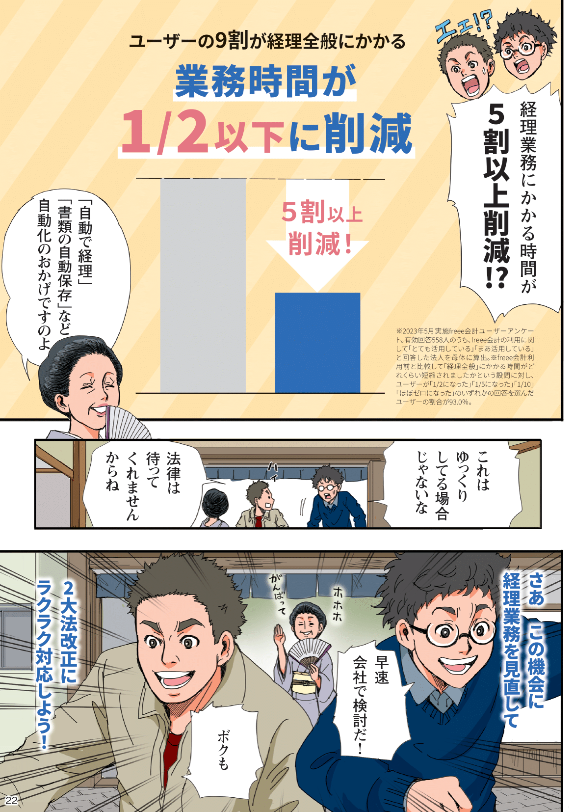 インボイス制度や電子帳簿保存法への対応方法を漫画で解説 23ページ目