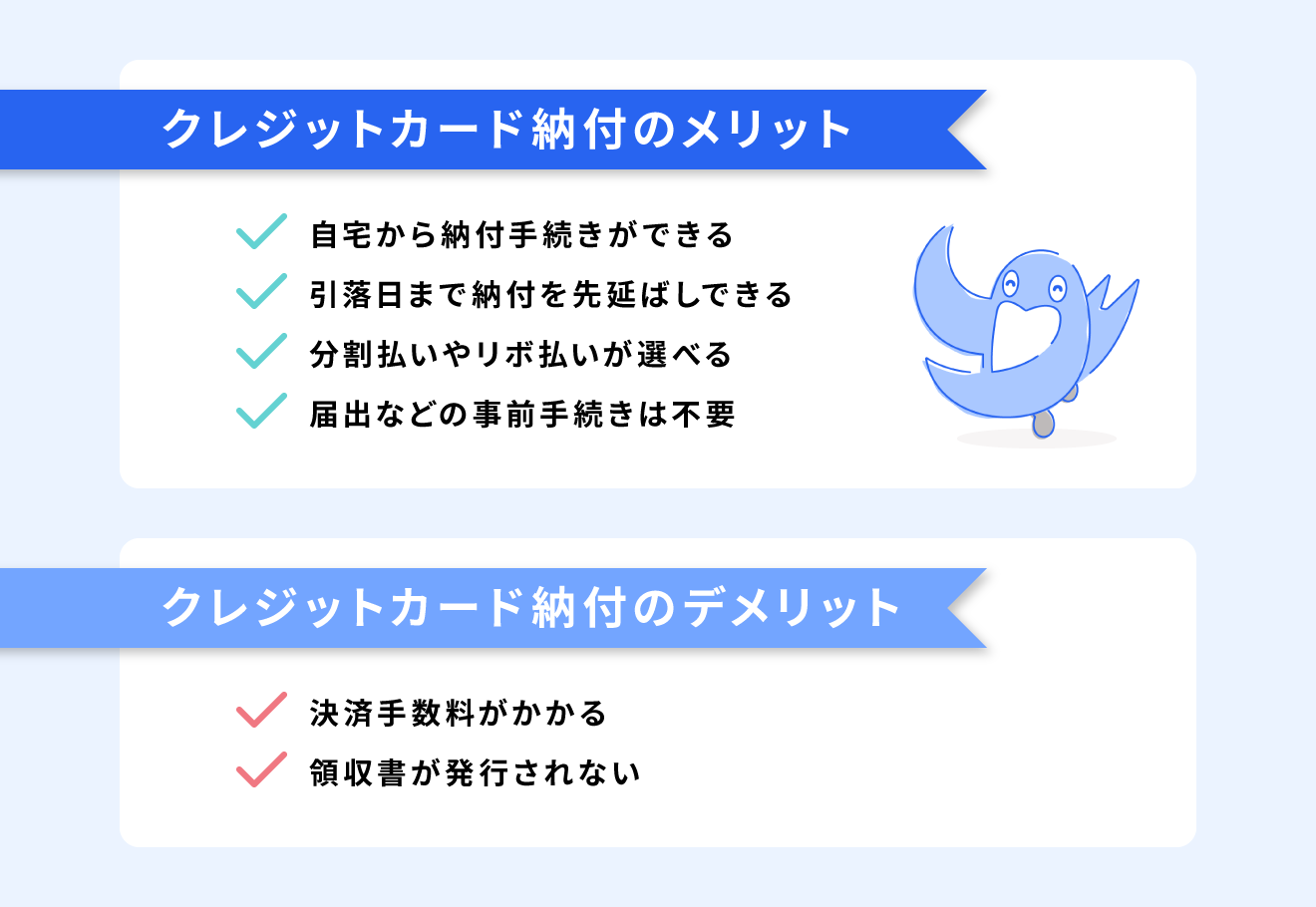 クレジットカード納付のメリット・デメリット