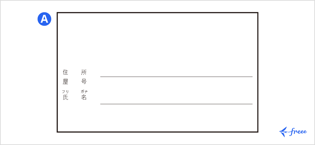 令和7年分の所得税等の確定申告書 第二表「住所・屋号・氏名」欄