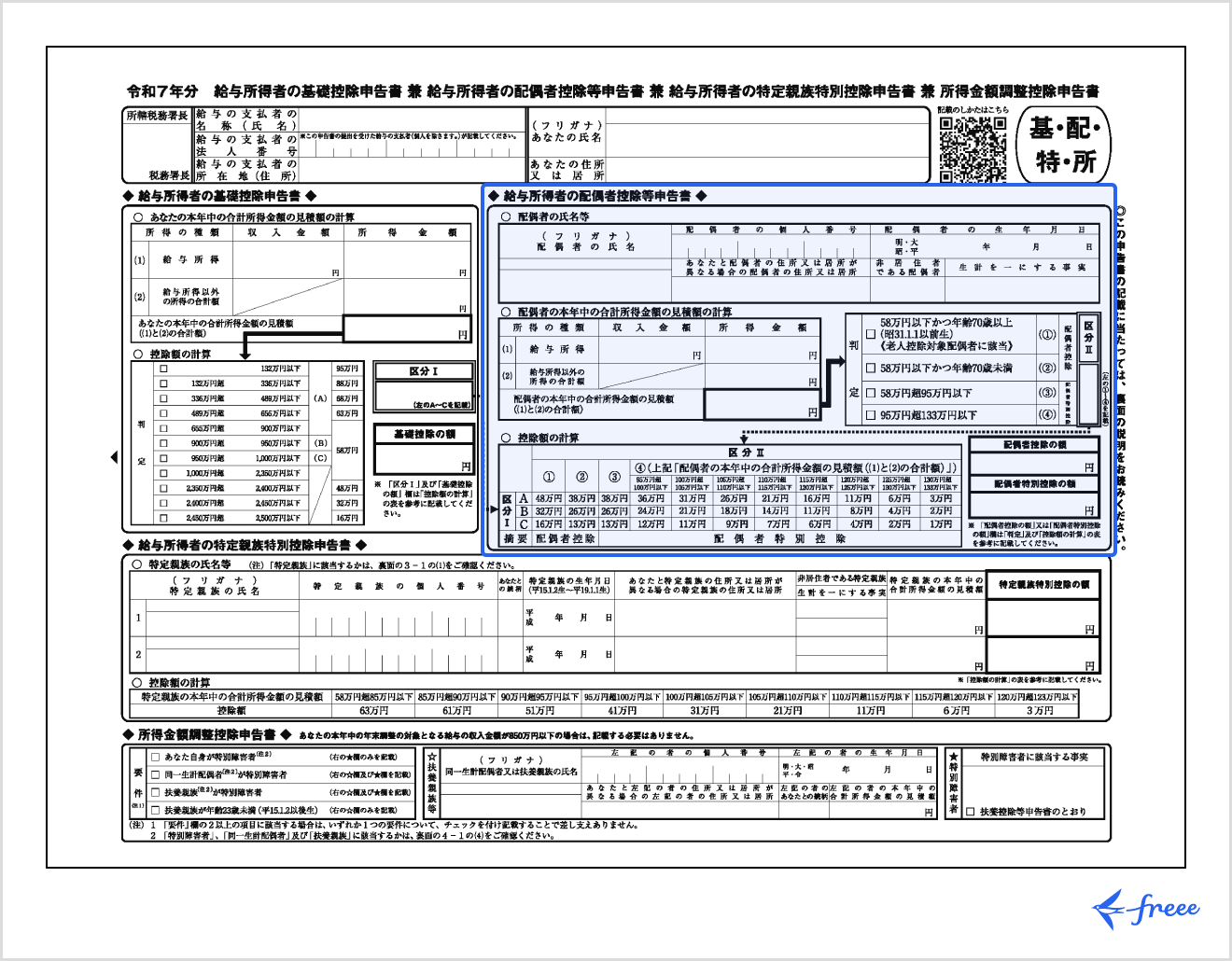 年末調整での配偶者控除の申告方法