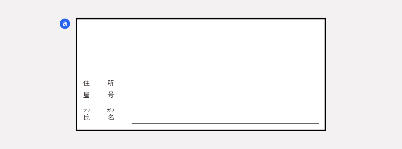 住所・屋号・氏名