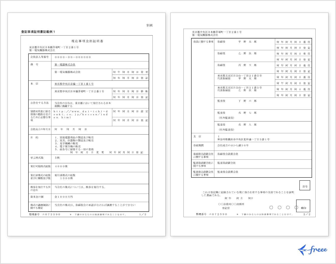 登記簿謄本（登記事項証明書）とは？会社設立後に必要になる場面や取得