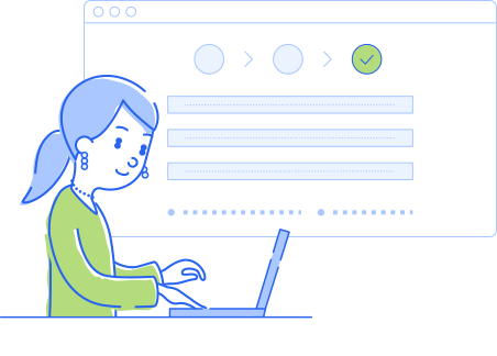 書類作成が簡単＆無料手続きは3ステップ！