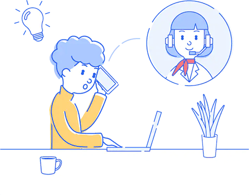 電話サポートも可能！設立コンシェルジュが完了まで並走！
