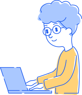 パソコンをする人