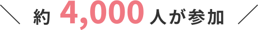 約4,000人が参加