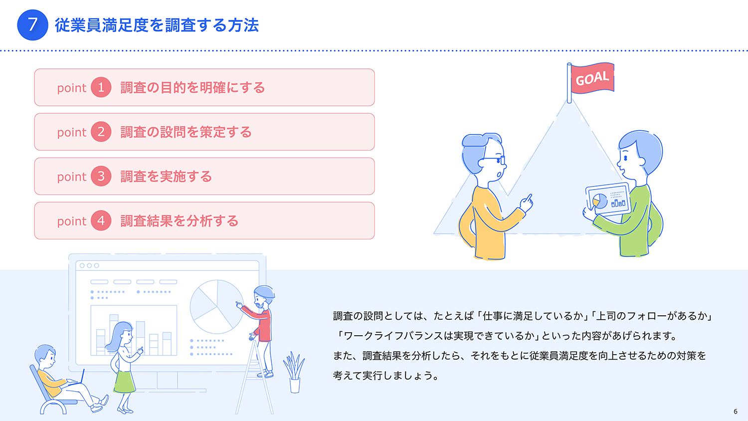 従業員満足度を調査する方法