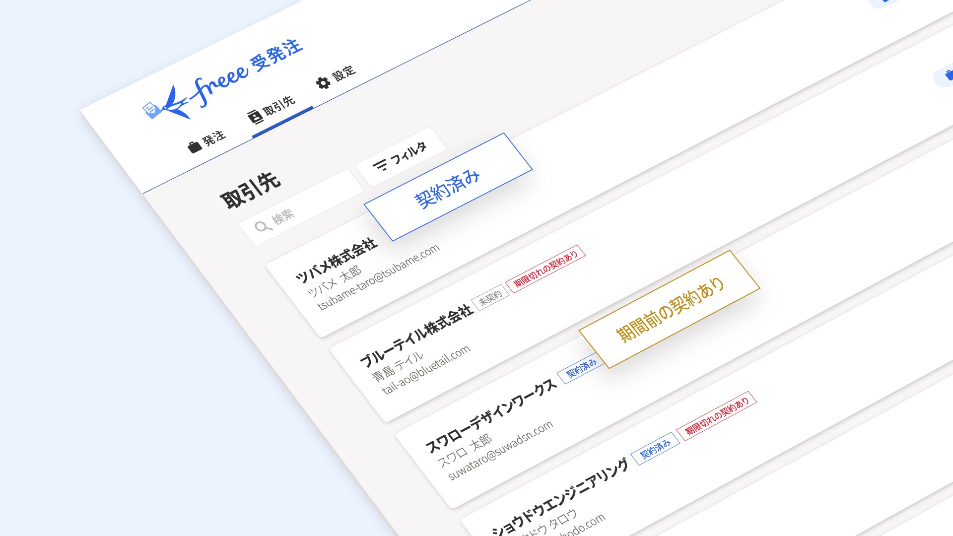 ステータスを一元管理