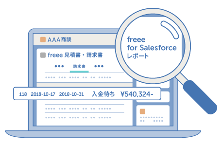 Salesforce®上で入金状況を確認