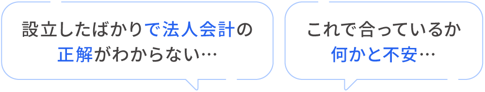 設立したばかりで法人会計の正解がわからない… これで合っているか何かと不安